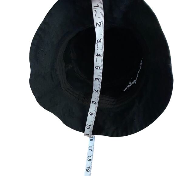 Champion Bucket Hat Unisex Black Embroidered 100% Cotton Size S/M - Picture 4 of 4